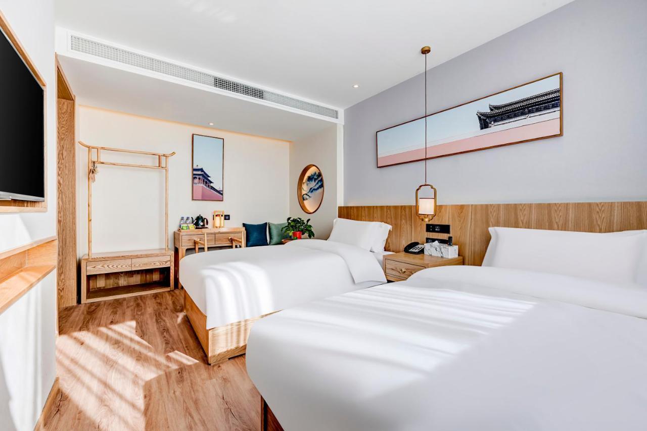 Happy Dragon Universal Vacation Hotel - Close To Universal Studio And Wanda Plaza,Free Shuttle To The Resort,Free Coffee,Laundry بكين المظهر الخارجي الصورة