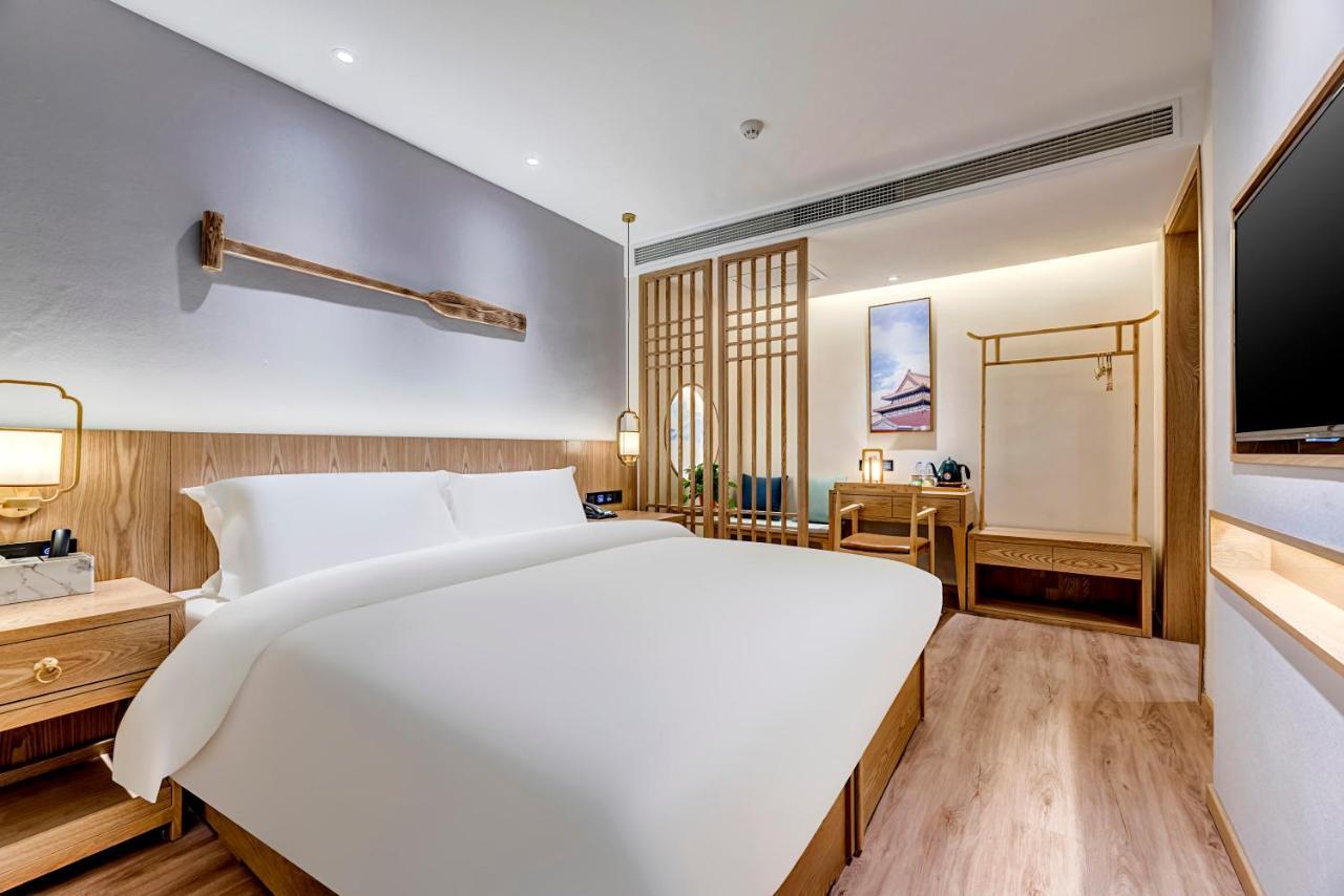 Happy Dragon Universal Vacation Hotel - Close To Universal Studio And Wanda Plaza,Free Shuttle To The Resort,Free Coffee,Laundry بكين المظهر الخارجي الصورة