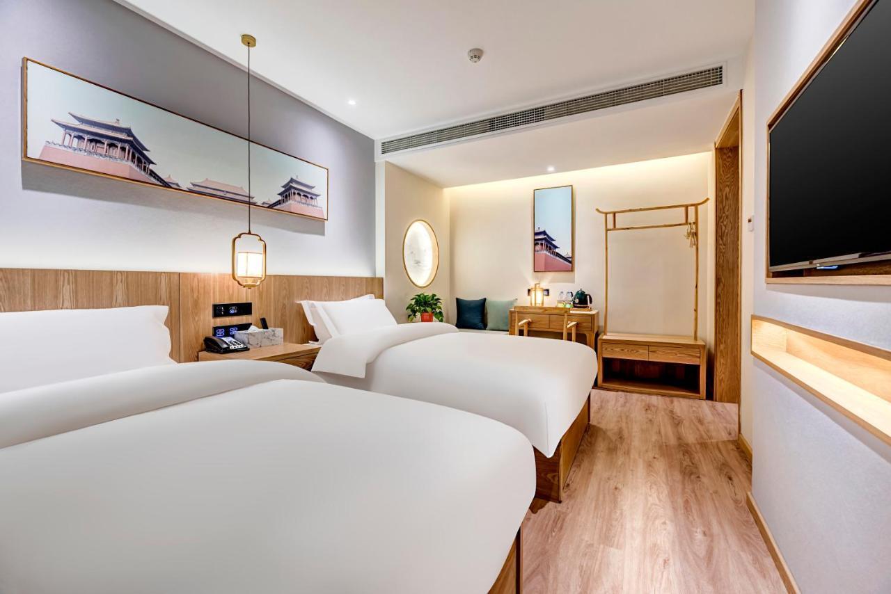 Happy Dragon Universal Vacation Hotel - Close To Universal Studio And Wanda Plaza,Free Shuttle To The Resort,Free Coffee,Laundry بكين المظهر الخارجي الصورة