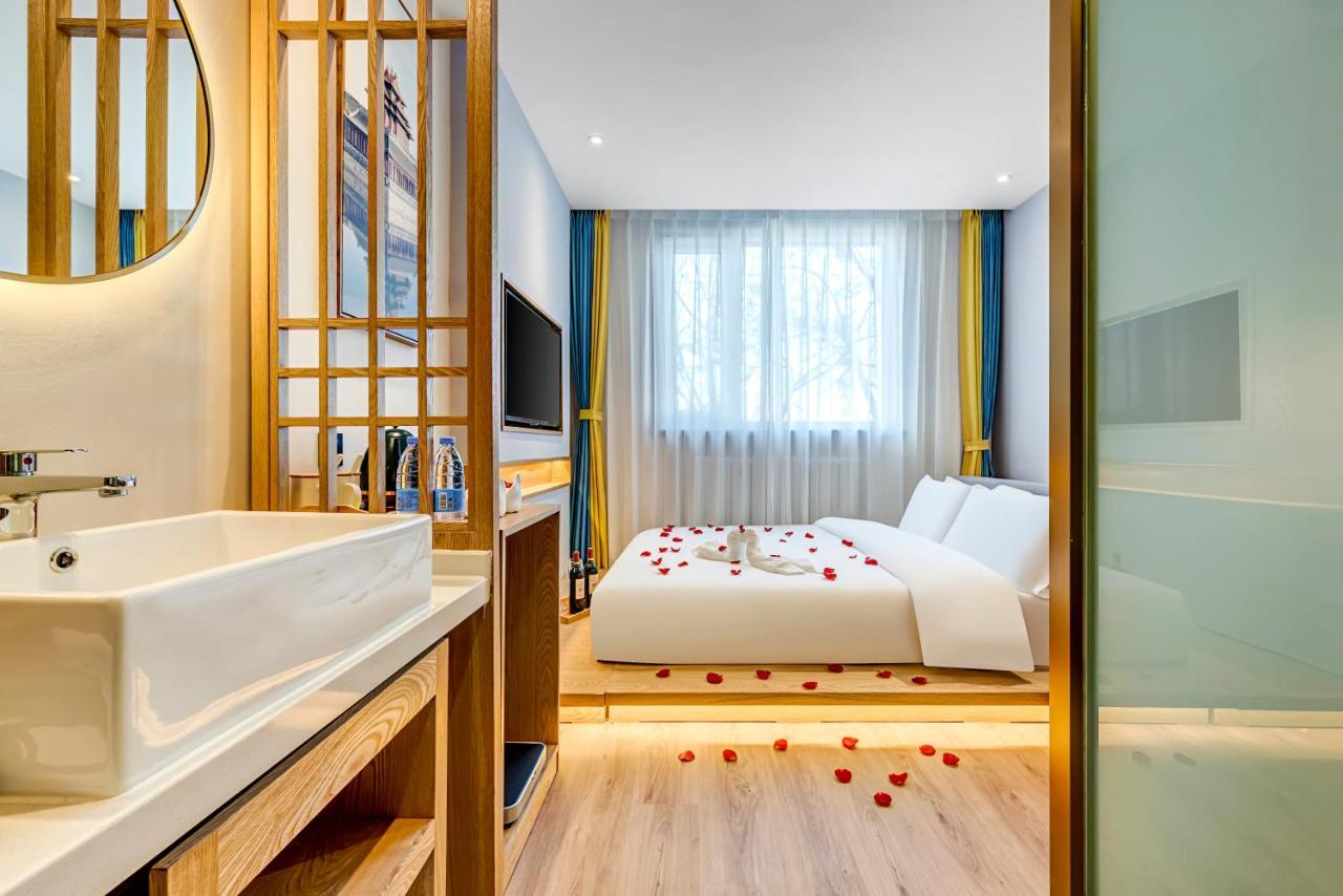 Happy Dragon Universal Vacation Hotel - Close To Universal Studio And Wanda Plaza,Free Shuttle To The Resort,Free Coffee,Laundry بكين المظهر الخارجي الصورة