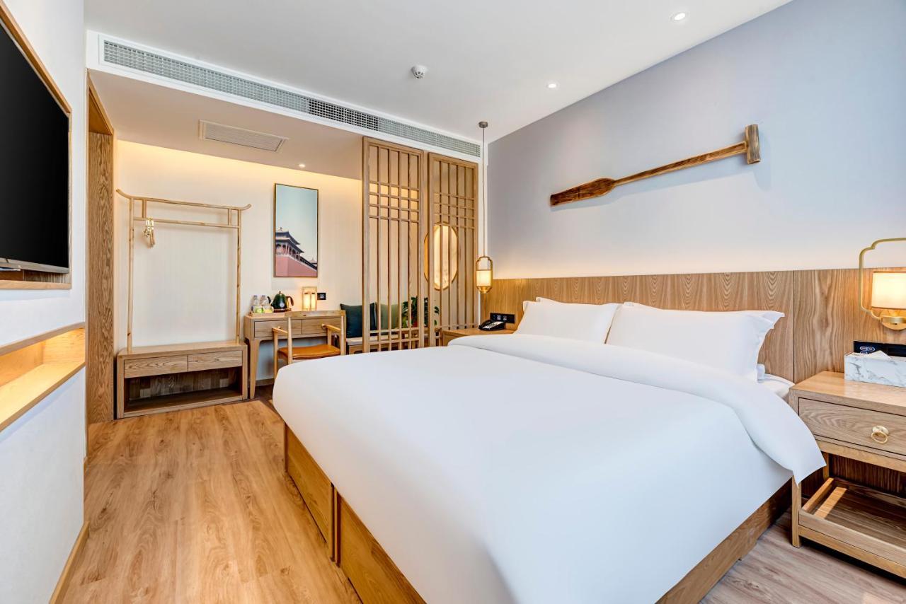 Happy Dragon Universal Vacation Hotel - Close To Universal Studio And Wanda Plaza,Free Shuttle To The Resort,Free Coffee,Laundry بكين المظهر الخارجي الصورة