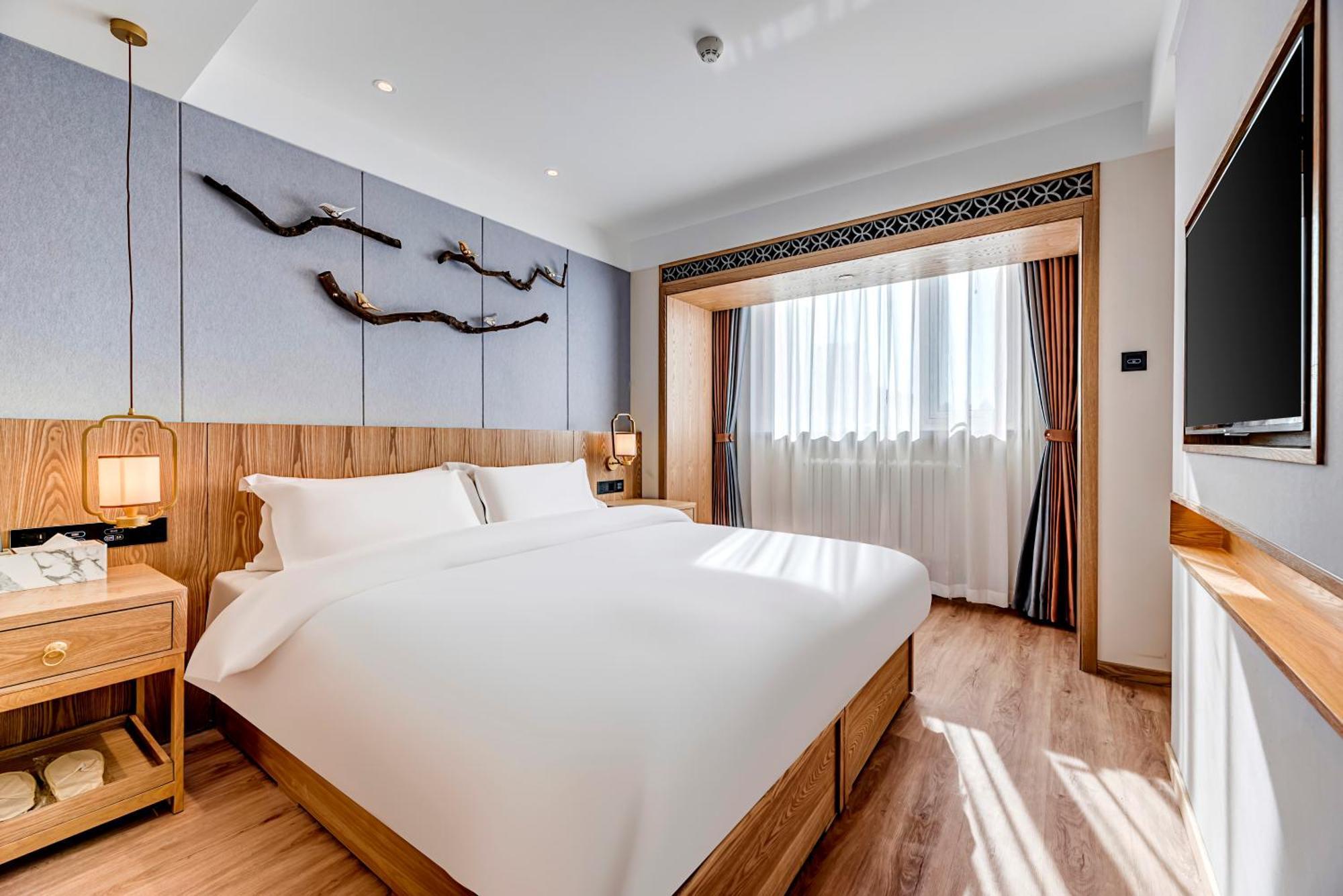 Happy Dragon Universal Vacation Hotel - Close To Universal Studio And Wanda Plaza,Free Shuttle To The Resort,Free Coffee,Laundry بكين المظهر الخارجي الصورة