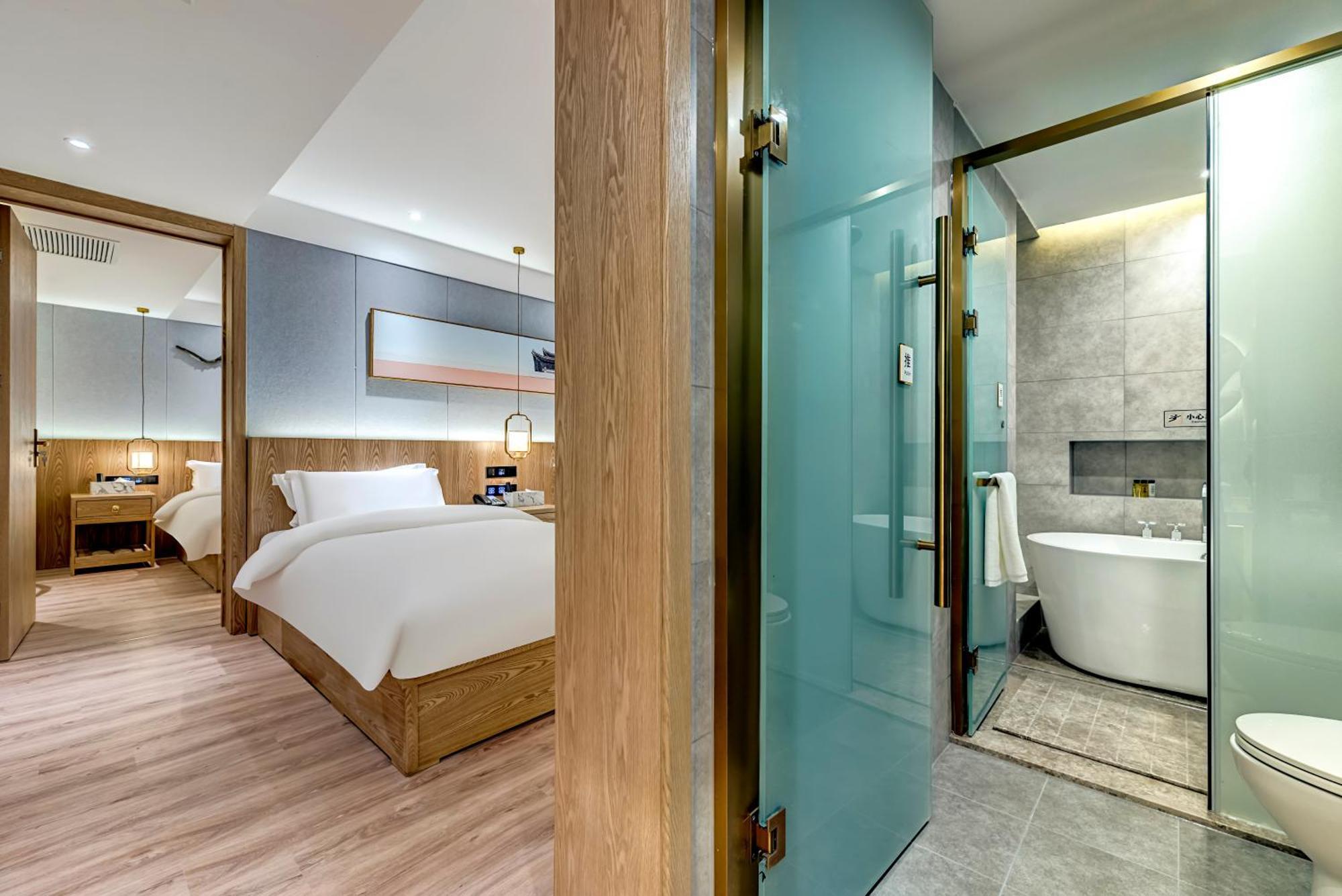 Happy Dragon Universal Vacation Hotel - Close To Universal Studio And Wanda Plaza,Free Shuttle To The Resort,Free Coffee,Laundry بكين المظهر الخارجي الصورة