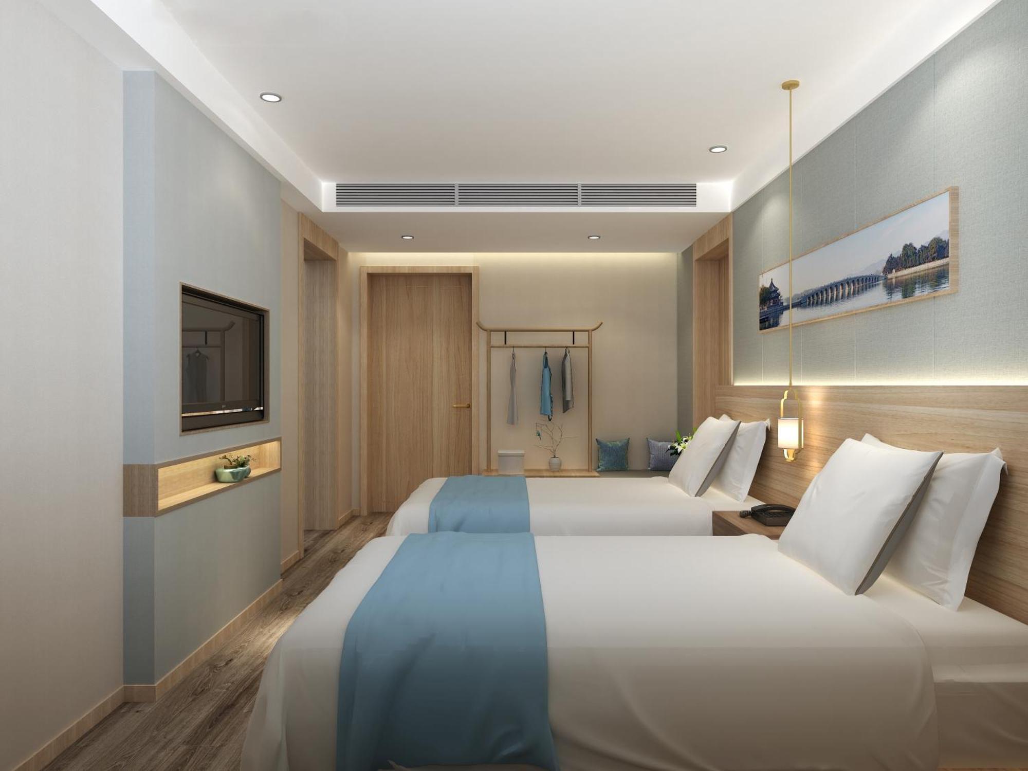 Happy Dragon Universal Vacation Hotel - Close To Universal Studio And Wanda Plaza,Free Shuttle To The Resort,Free Coffee,Laundry بكين المظهر الخارجي الصورة