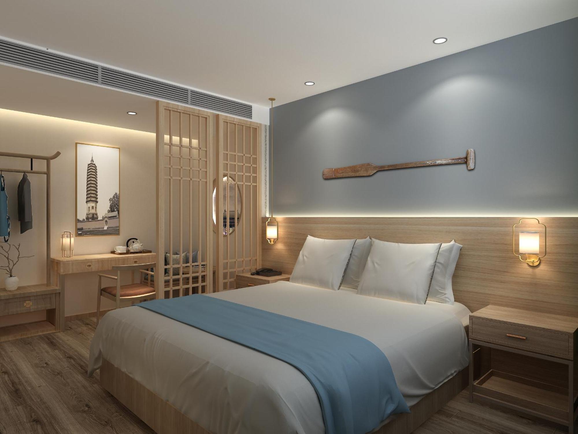 Happy Dragon Universal Vacation Hotel - Close To Universal Studio And Wanda Plaza,Free Shuttle To The Resort,Free Coffee,Laundry بكين المظهر الخارجي الصورة